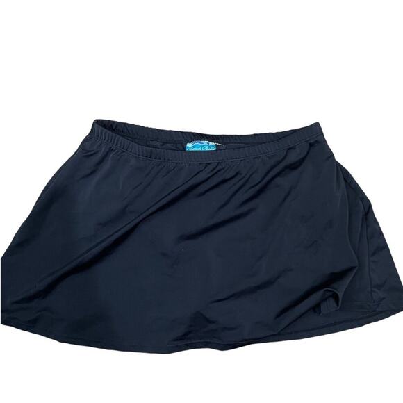 Swimsuits for All Black A-Line Swim Skirt Built-In Tummy Control Brief Size 14 - Picture 3 of 3